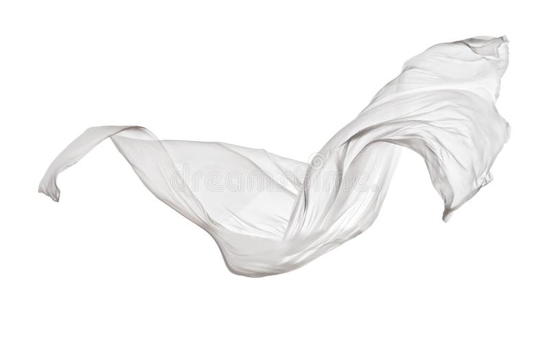 Panno bianco elegante liscio su fondo bianco