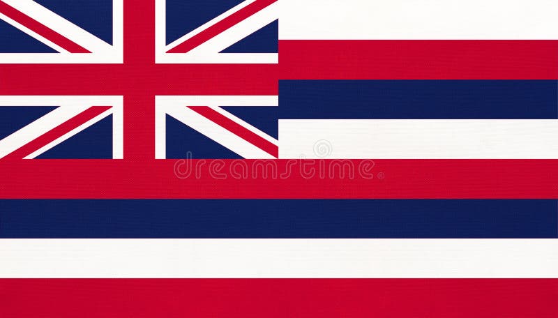 pano de fundo têxtil do Havaí Sinal oficial do Estado do Havaí Território dos EUA