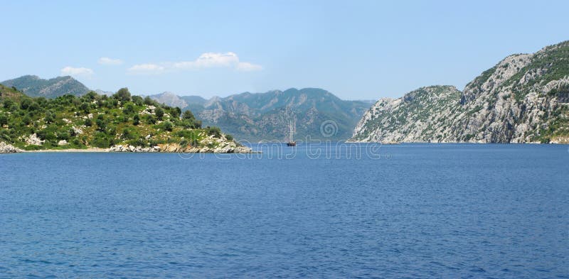 Panorama of the aegean sea