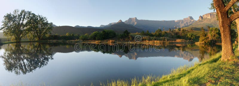 Panorama of The Amphitheatre, South Africa