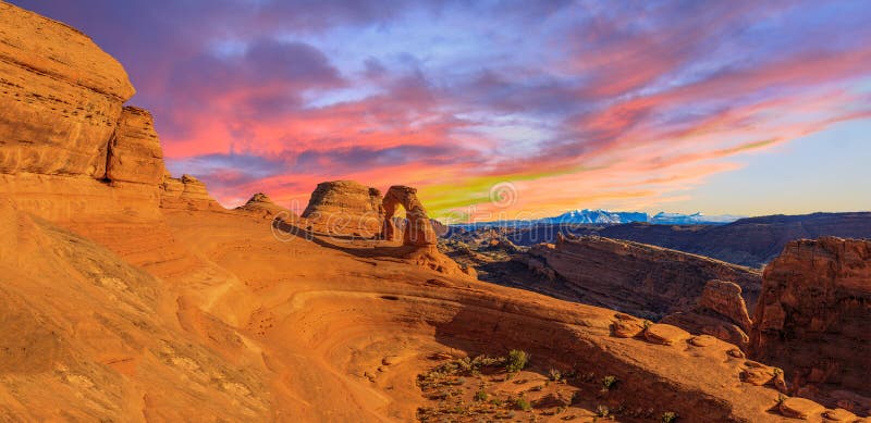 Panorama of Arches National Park