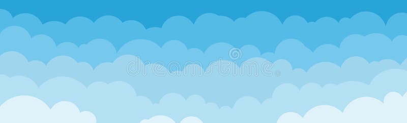 Panorama av blå himmel med molnbakgrund kan användas för affisch eller presentationsdesign vektor illustrationer Panorama av blå himmel med molnbakgrund kan användas för affisch eller presentationsdesign vektor illustrationer