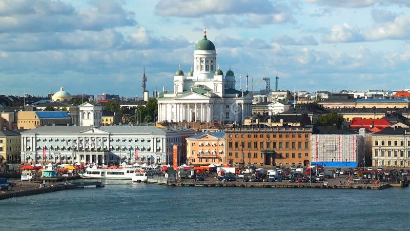 Panorama aéreo de Helsinki, Finlandia