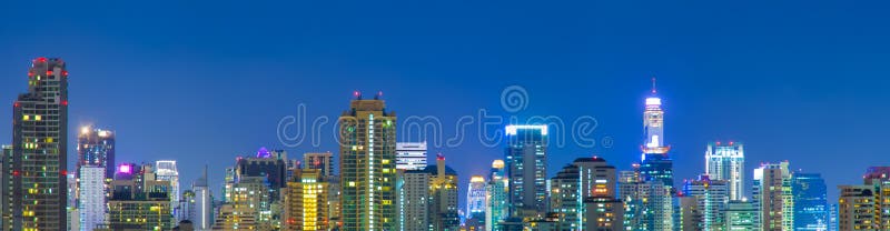 Panorama of bangkok city.