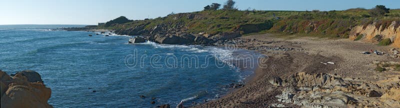 Panorama of beach,California