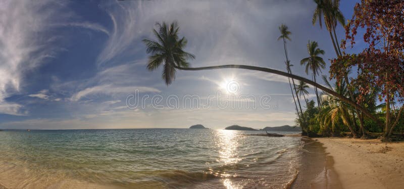 Panorama of beach of Koh Mak