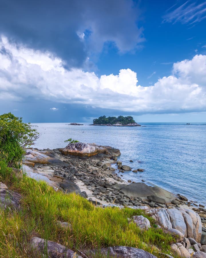 Panorama Beach And Rock Formation Photos At Berhala Island Kepulauan 