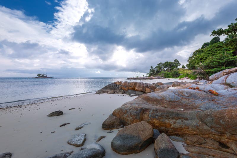 Panorama Beach And Rock Formation Photos At Berhala Island Kepulauan 