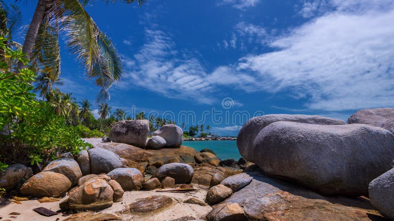 Panorama Beach And Rock Formation Photos At Berhala Island Kepulauan 