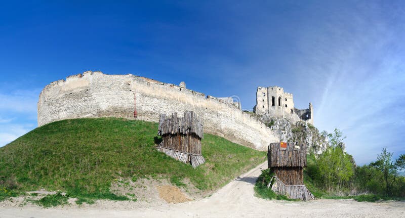 Panorama of Beckov castle