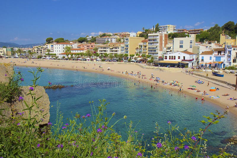 Panorama of Blanes, Spain stock photos Panorama of Blanes, Spain stock photos