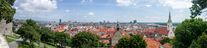 Panorama of Bratislava