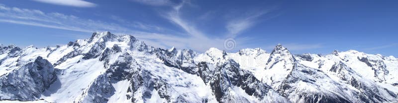 Panorama Caucasus Mountains