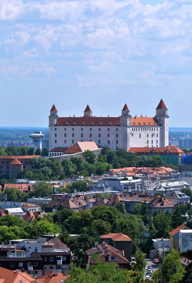 Summer view of Bratislava Castle
