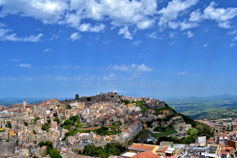 Panorama of the city of Enna