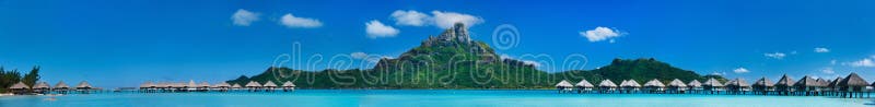 Panorama de Bora Bora photo stock Panorama de Bora Bora photo stock