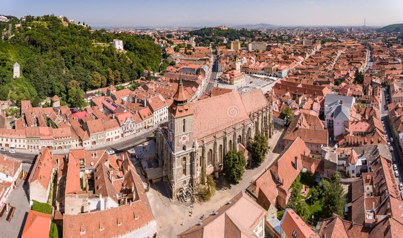 Panorama de Brasov imágenes de archivo libres de regalías Panorama de Brasov imágenes de archivo libres de regalías