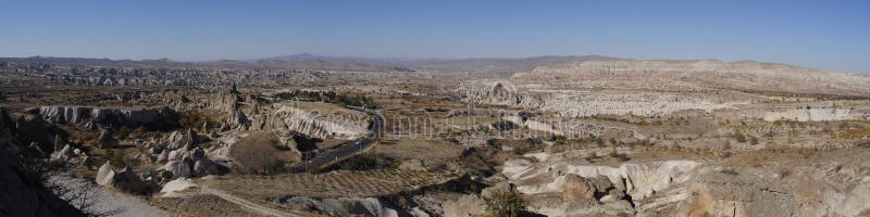 Panorama de Cappadocia photos stock Panorama de Cappadocia photos stock