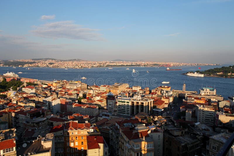 Istanbul panorama from galata tower - Turkey. Istanbul panorama from galata tower - Turkey