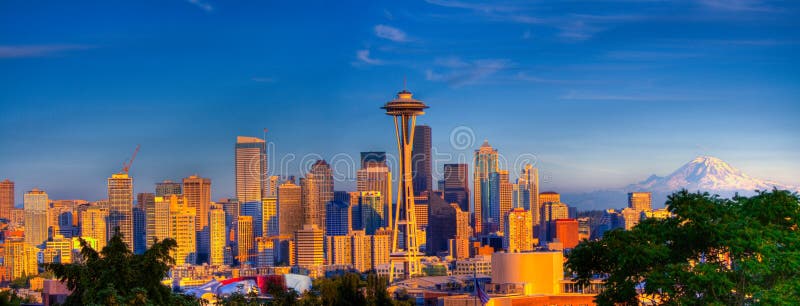 Panorama de ville de Seattle