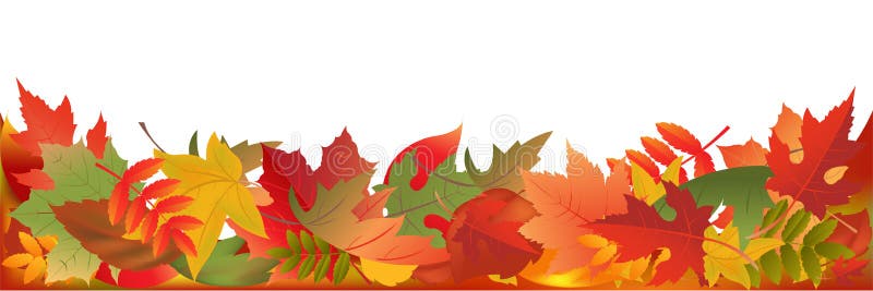 Panorama dei fogli di autunno royalty illustrazione gratis Panorama dei fogli di autunno royalty illustrazione gratis