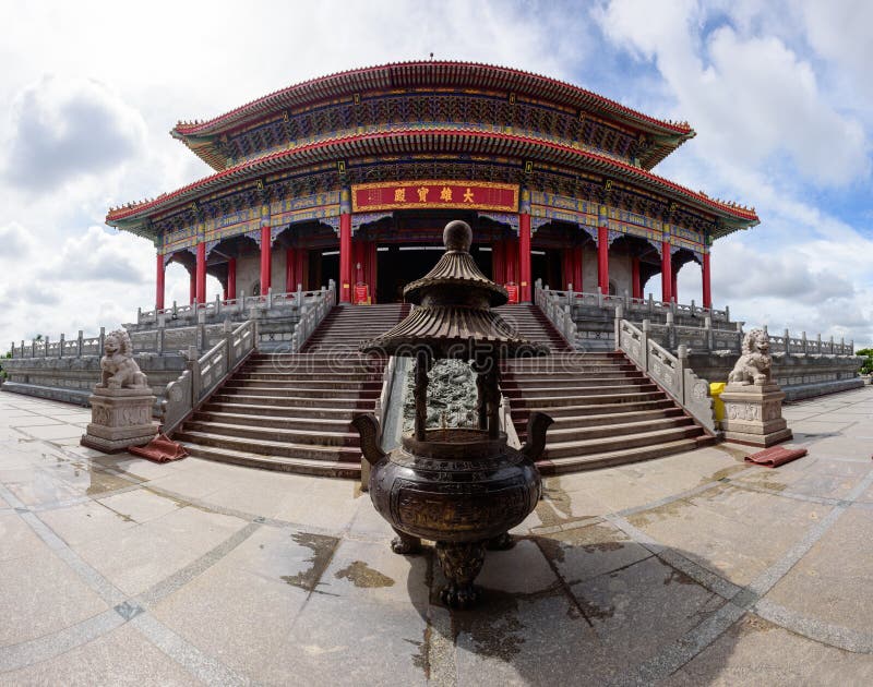 Panorama del edificio en Dragon Temple Kammalawat Temple fotografía de archivo libre de regalías Panorama del edificio en Dragon Temple Kammalawat Temple fotografía de archivo libre de regalías