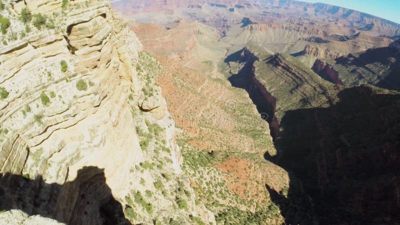 Panorama del parque nacional del gran cañón en otoño almacen de video