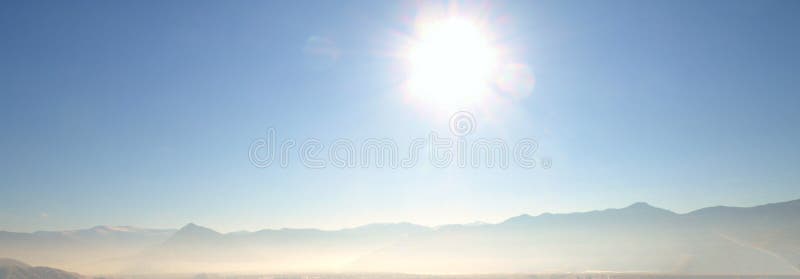 Panorama der wunderschönen Landschaft stockbild