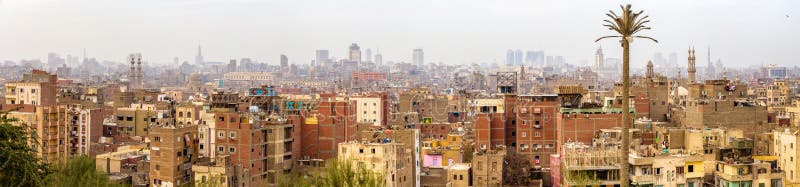 Panorama di Il Cairo islamico fotografia stock Panorama di Il Cairo islamico fotografia stock
