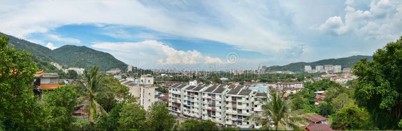 Panorama di Itam dell'aria, Penang, Malesia fotografia stock Panorama di Itam dell'aria, Penang, Malesia fotografia stock
