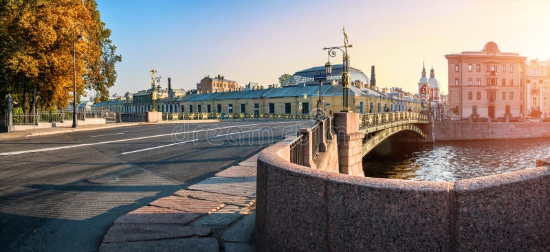 Panorama di Panteleimon Bridge fotografia stock Panorama di Panteleimon Bridge fotografia stock