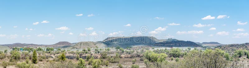 Panorama diamentowa kopalnia w Jagersfontein obraz royalty free Panorama diamentowa kopalnia w Jagersfontein obraz royalty free