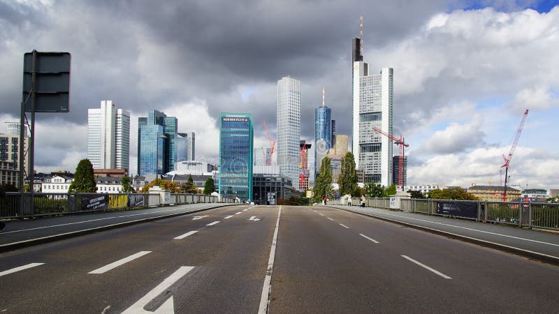 Panorama Of Frankfurt Am Main, Germany Editorial Stock ...