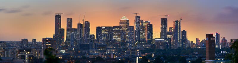 Panorama från London från Point arkivbild Panorama från London från Point arkivbild