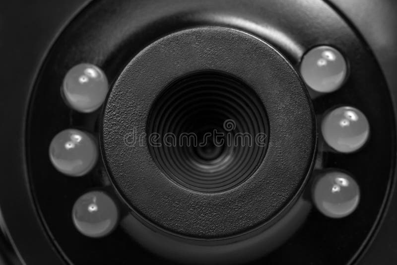 Panorama haut étroit de webcam photographie stock Panorama haut étroit de webcam photographie stock