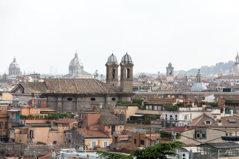The Panorama of Historic Districts of Rome Stock Image Image of terrace, history 68968093