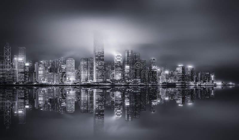 3,728 Hong Kong Skyline Black White Stock Photos - Free & Royalty-Free ...