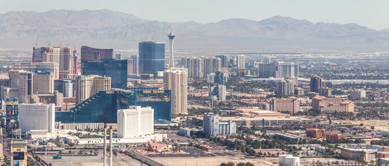 Panorama of Las Vegas, Nevada, USA at daytime stock photography Panorama of Las Vegas, Nevada, USA at daytime stock photography