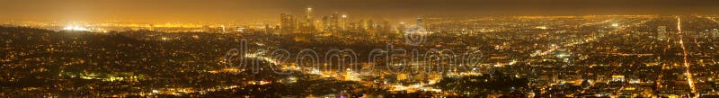 Panorama of Los Angeles Skyline stock photography Panorama of Los Angeles Skyline stock photography