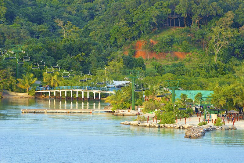 Mahogany Bay in Roatan, Honduras Editorial Photo Image of palmtrees