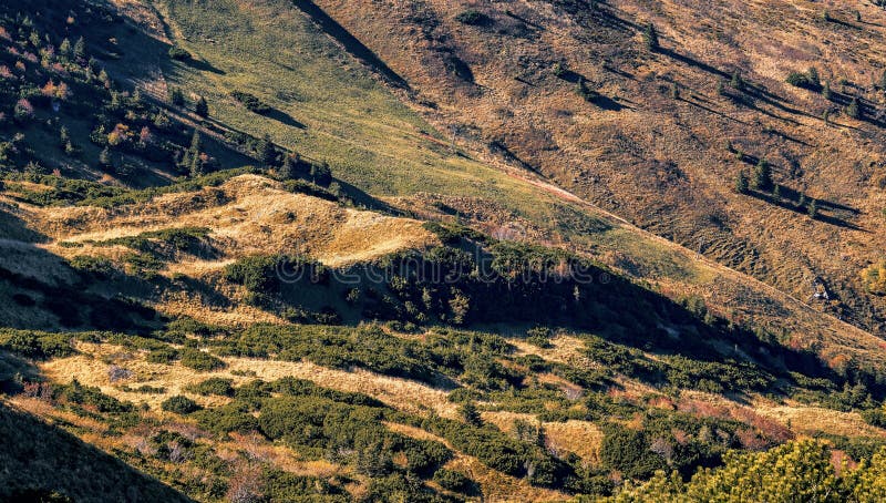 Malá Fatra. Horská krajina. Podzimní krajina. Panorama hory. Karpaty. Slovensko hory