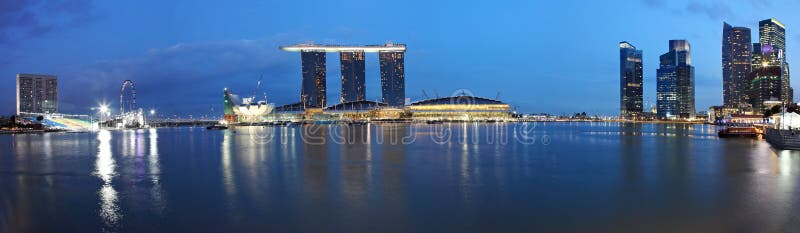 Panorama Of Marina Bay Sands,Singapore