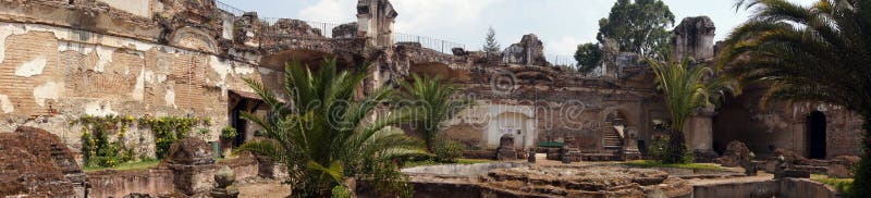 Panorama of monastery stock images