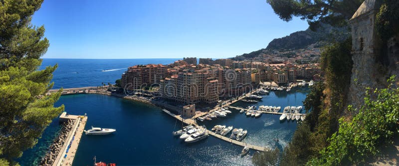 Panorama monte carlo monaco панорамный заголовок web-баннера стоковая фотография