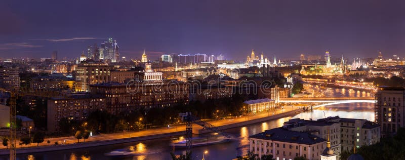 Panorama of Moscow royalty free stock photography Panorama of Moscow royalty free stock photography
