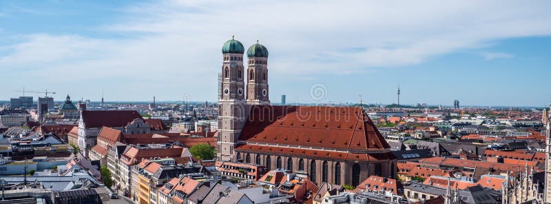 Panorama Munich Frauenkirche bavaria germany