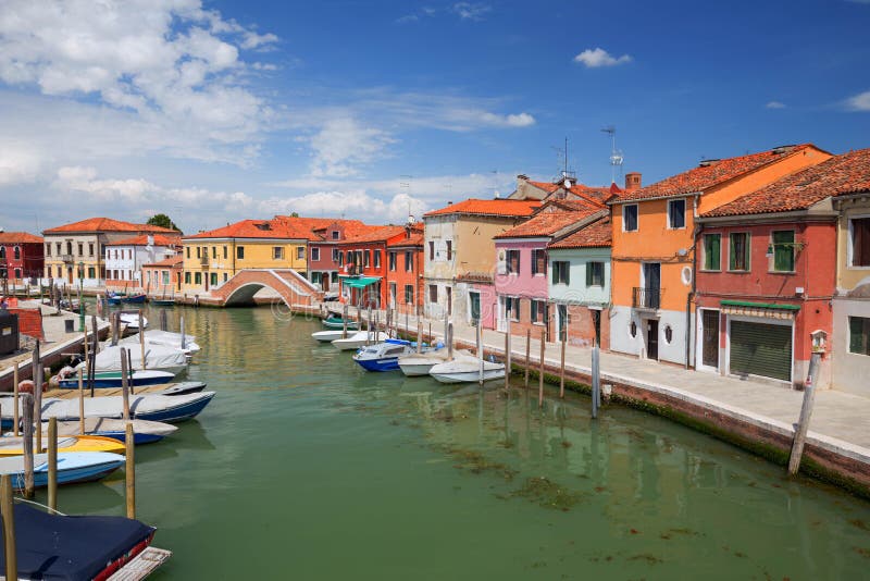 Panorama of Murano Island, Small Village Near the Venice Editorial ...