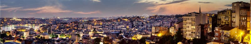 Panorama Night in Istanbul.