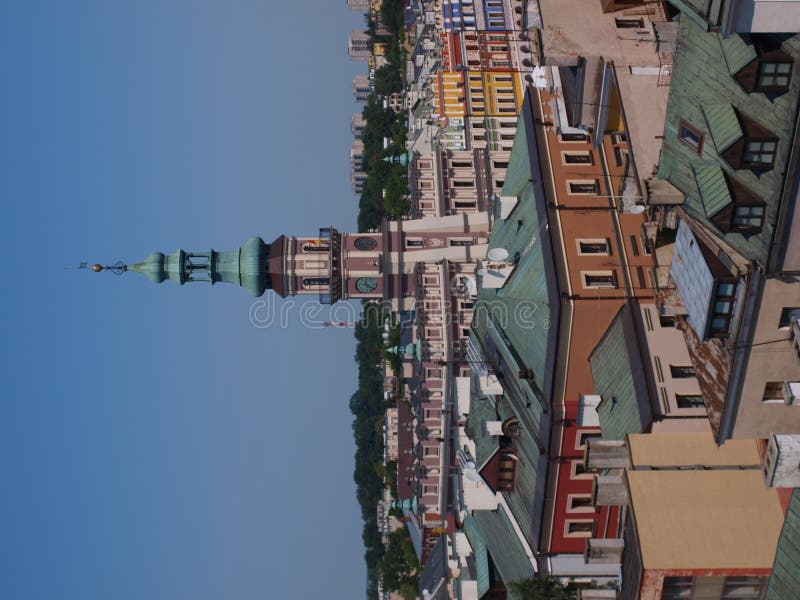 Panorama of old Zamosc, Poland