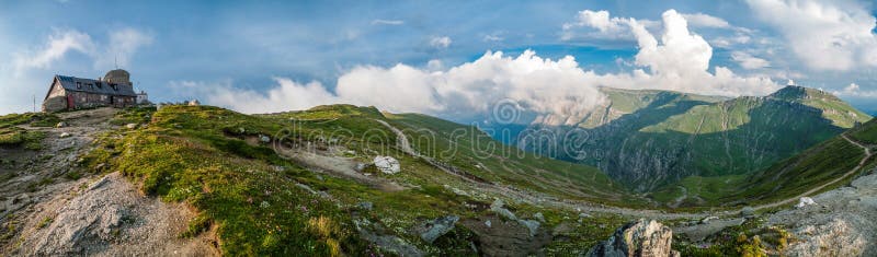 Panorama at Omu Peak